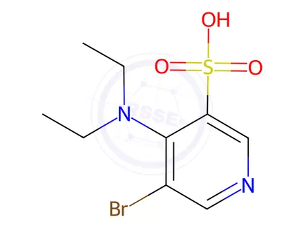 Chemical structure of 5-Bromo-4-(diethylamino)pyridine-3-sulfonic acid