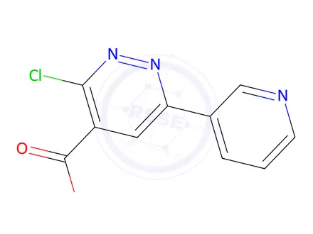 Chemical structure of 3-chloro-6-(pyridin-3-yl)pyridazine-4-carboxylic acid