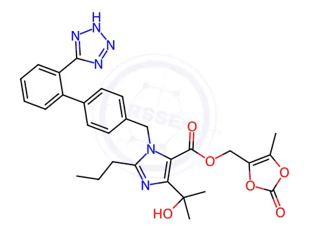 Chemical structure of Olmesartan medoxomil