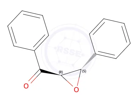 Chemical structure of rac-(2R,3S)-2-benzoyl-3-phenyloxirane