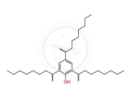 Chemical structure of 2,4,6-tris(1-methyloctyl)phenol