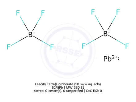 Chemical structure of Lead(II) Tetrafluoroborate (50 w/w aq. soln)