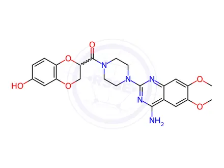 Chemical structure of 7'-Hydroxy Doxazosin