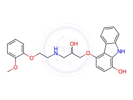 Chemical structure of 1-Hydroxy Carvedilol