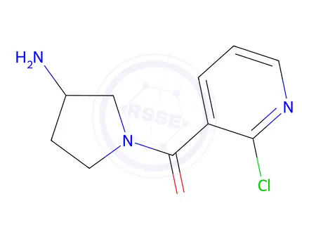 Chemical structure of (3-aminopyrrolidin-1-yl)(2-chloropyridin-3-yl)methanone