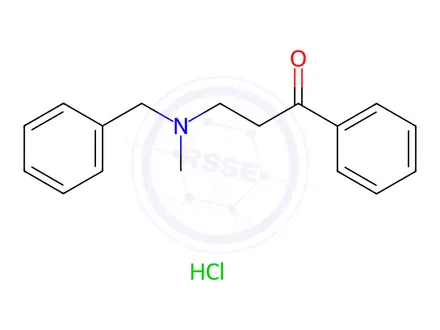 Chemical structure of 3-[Methyl(phenylmethyl)amino]-1-phenyl-1-propanone Hydrochloride