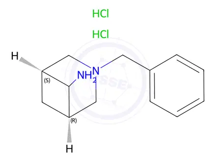 Chemical structure of Exo-3-benzyl-3-azabicyclo[3.1.1]heptan-6-amine dihydrochloride