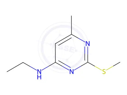 Chemical structure of N-Ethyl-6-methyl-2-(methylthio)pyrimidin-4-amine