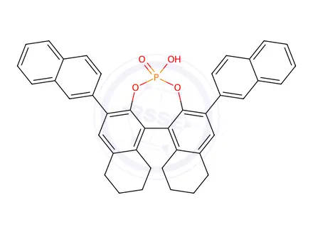 Chemical structure of (11bS)-8,9,10,11,12,13,14,15-Octahydro-4-hydroxy-2,6-di-2-naphthalenyl-4-oxide-dinaphtho[2,1-d:1',2'-f][1,3,2]dioxaphosphepin