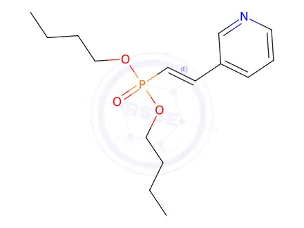 Chemical structure of [2-(3-Pyridyl)ethenyl]phosphonic acid dibutyl ester