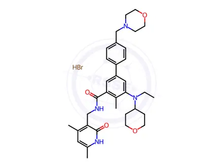 Chemical structure of Tazemetostat hydrobromide (JAN/USAN)