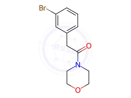 Chemical structure of 2-(3-Bromophenyl)-1-morpholinoethanone