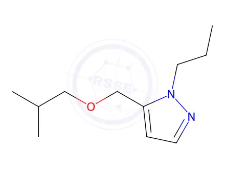 Chemical structure of 5-(isobutoxymethyl)-1-propyl-1H-pyrazole