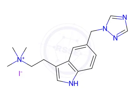 Chemical structure of Rizatriptan N,N,N-Trimethylethanammonium Chloride