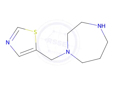 Chemical structure of 1-[(1,3-Thiazol-5-yl)methyl]-1,4-diazepane