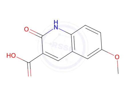 Chemical structure of 2-Hydroxy-6-methoxy-quinoline-3-carboxylic Acid