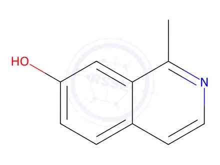 Chemical structure of 7-Isoquinolinol,1-methyl-(8CI,9CI)