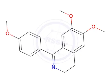 Chemical structure of 6,7-DIMETHOXY-1-(4-METHOXYPHENYL)-3,4-DIHYDROISOQUINOLINE
