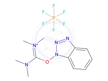 Chemical structure of HBTU