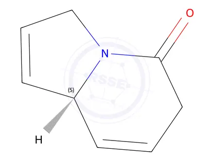 Chemical structure of 5(3H)-Indolizinone,6,8a-dihydro-,(8aS)-(9CI)