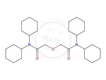 Chemical structure of N,N,N inverted exclamation marka,N inverted exclamation marka-Tetra[cyclohexyl]diglycolic acid diamide