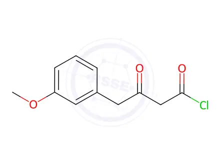 Chemical structure of 3-Oxo-4-(3-methoxyphenyl)butanoyl chloride