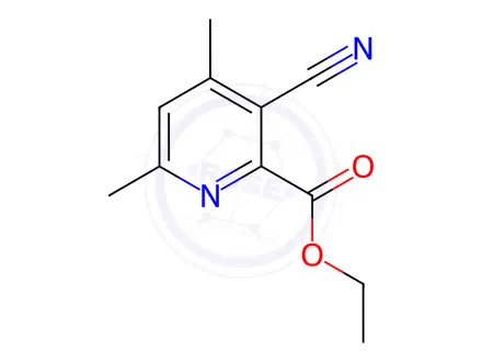 Chemical structure of Ethyl 3-cyano-4,6-dimethylpicolinate
