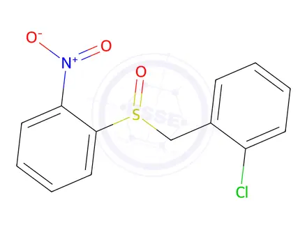 Chemical structure of 1-[(2-Chlorophenyl)methanesulfinyl]-2-nitrobenzene