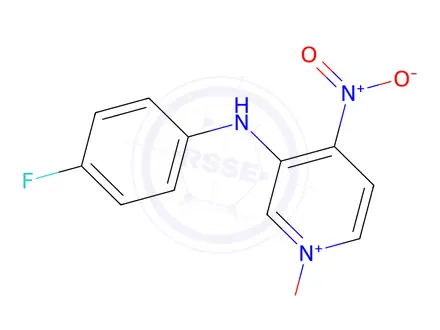 Chemical structure of 3-((4-Fluorophenyl)amino)-4-nitropyridine 1-oxide