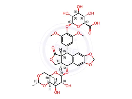 Chemical structure of Etoposide D-glucuronide