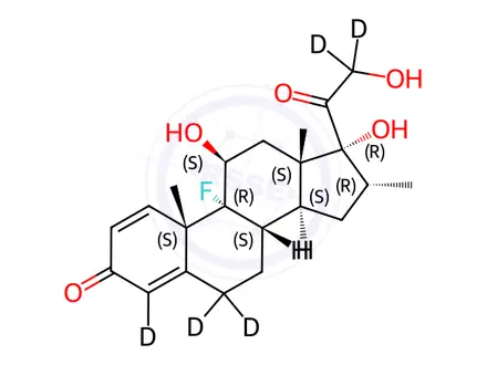 Chemical structure of Dexamethasone-[D5]