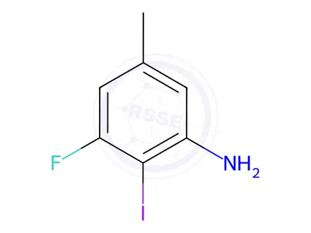 Chemical structure of 3-Fluoro-2-iodo-5-methylaniline