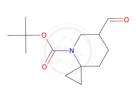 Chemical structure of Tert-butyl 6-formyl-4-azaspiro[2.5]Octane-4-carboxylate