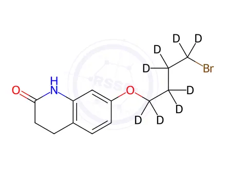 Chemical structure of 7-(4-Bromobutoxy)-3,4-dihydroquinolin-2-one-d8