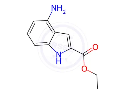 Chemical structure of Ethyl 4-amino-1H-indole-2-carboxylate