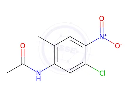 Chemical structure of N-(5-Chloro-2-methyl-4-nitrophenyl)-acetamide