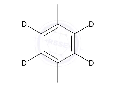 Chemical structure of p-Xylene-d4 (ring-d4)