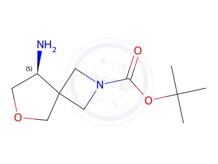 Chemical structure of Tert-butyl (S)-8-amino-6-oxa-2-azaspiro[3.4]Octane-2-carboxylate