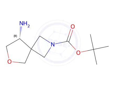 Chemical structure of Tert-butyl (R)-8-amino-6-oxa-2-azaspiro[3.4]Octane-2-carboxylate