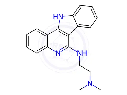 Chemical structure of N1-(11H-Indolo[3,2-c]quinolin-6-yl)-N2,N2-dimethylethane-1,2-diamine