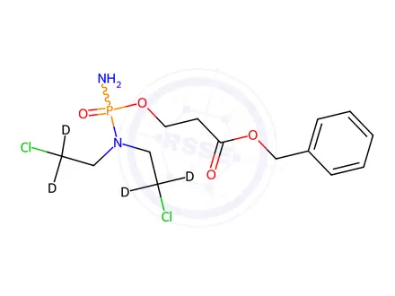 Chemical structure of Carboxyphosphamide Benzyl Ester-d4