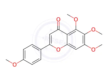 Chemical structure of Scutellarein tetramethylether