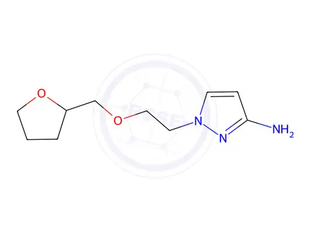 Chemical structure of 1-(2-((Tetrahydrofuran-2-yl)methoxy)ethyl)-1h-pyrazol-3-amine