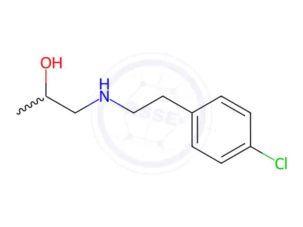 Chemical structure of 1-((4-Chlorophenethyl)amino)propan-2-ol
