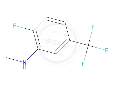 Chemical structure of 2-Fluoro-N-methyl-5-(trifluoromethyl)aniline
