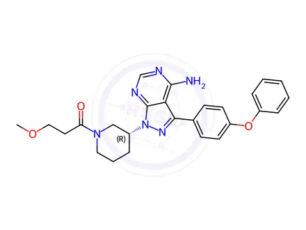 Chemical structure of Ibrutinib Impurity 334