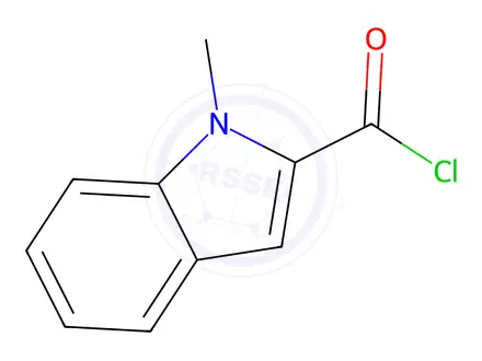 Chemical structure of 1-Methyl-1H-indole-2-carbonyl chloride