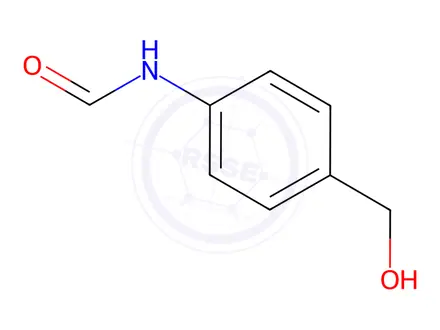 Chemical structure of N-[4-(hydroxymethyl)phenyl]formamide