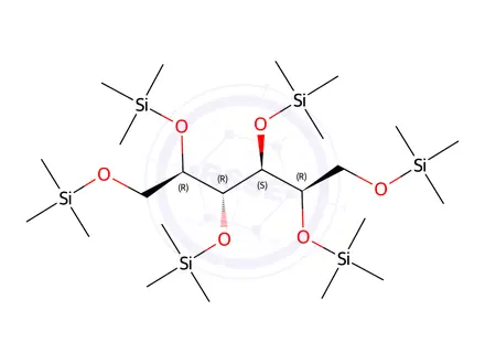 Chemical structure of TRIMETHYLSILYL-D(-)SORBITOL