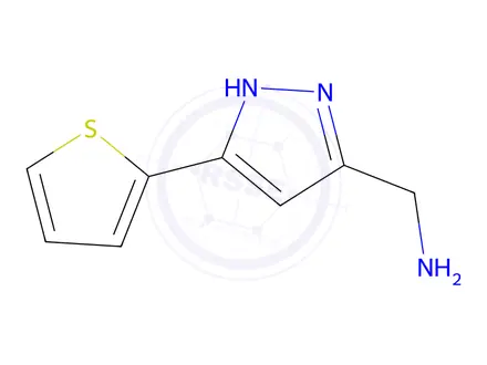 Chemical structure of [3-(Thiophen-2-yl)-1H-pyrazol-5-yl]methanamine
